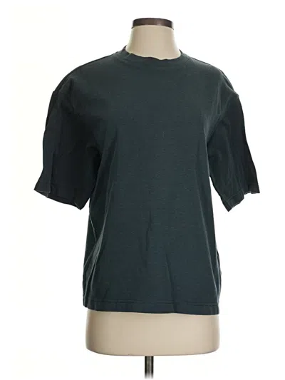 Pre-owned Uniqlo U 3/4 Sleeve T-shirt In Blue