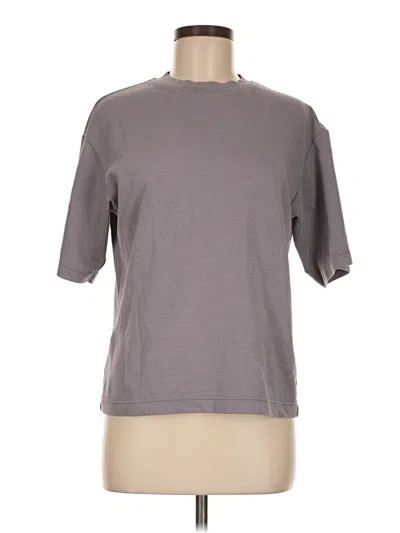 Pre-owned Uniqlo U 3/4 Sleeve T-shirt In Gray