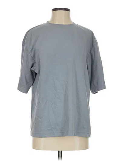 Pre-owned Uniqlo U 3/4 Sleeve T-shirt In Gray