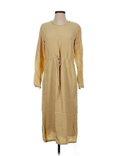 Pre-owned Uniqlo U Casual Dress In Tan