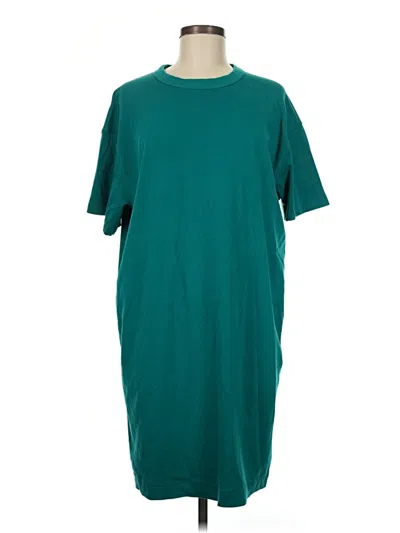 Pre-owned Uniqlo U Casual Dress In Teal