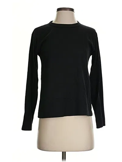 Pre-owned Uniqlo U Long Sleeve T-shirt In Black