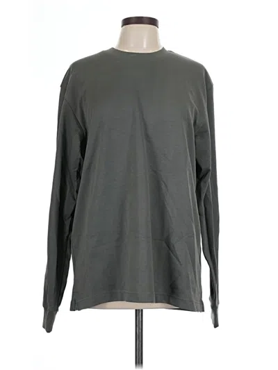 Pre-owned Uniqlo U Long Sleeve T-shirt In Gray