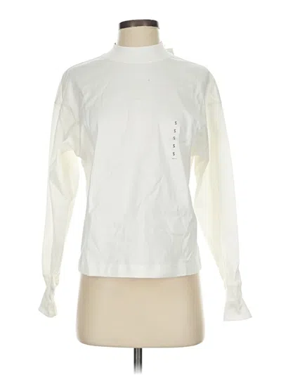 Pre-owned Uniqlo U Long Sleeve Turtleneck In White