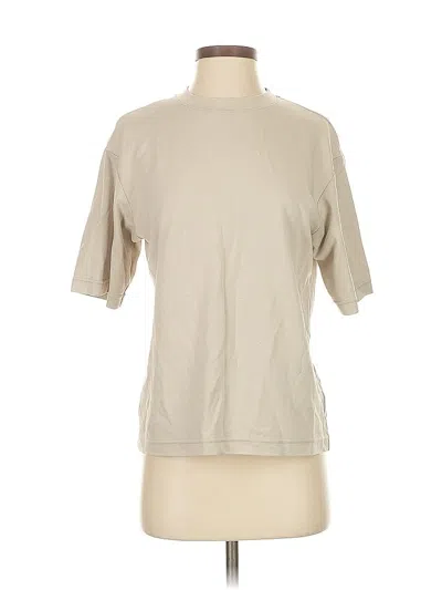 Pre-owned Uniqlo U Short Sleeve T-shirt In Brown
