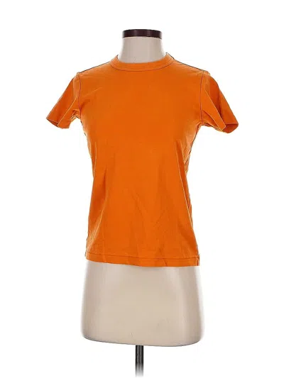 Pre-owned Uniqlo U Short Sleeve T-shirt In Orange