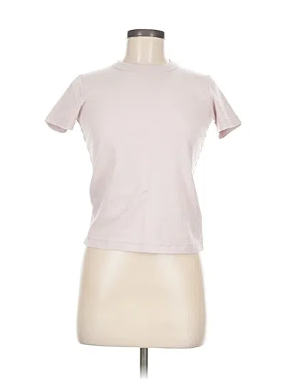 Pre-owned Uniqlo U Short Sleeve T-shirt In Pink