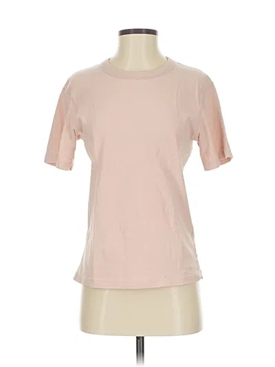 Pre-owned Uniqlo U Short Sleeve T-shirt In Pink