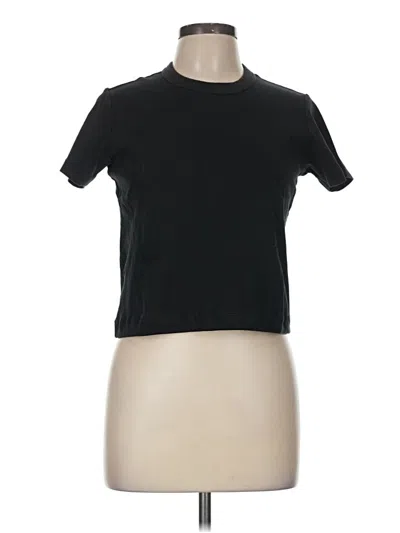 Pre-owned Uniqlo U Short Sleeve T-shirt In Black