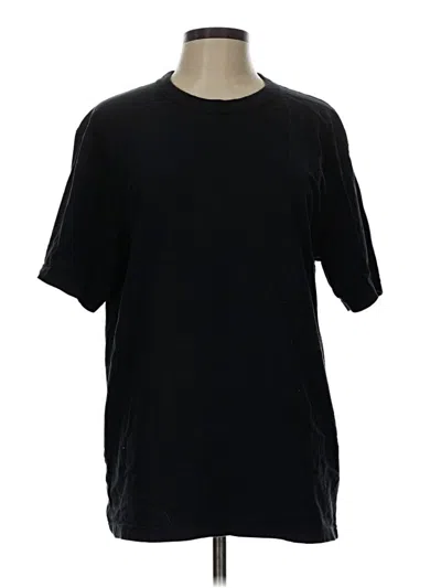 Pre-owned Uniqlo U Short Sleeve T-shirt In Black