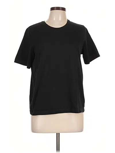 Pre-owned Uniqlo U Short Sleeve T-shirt In Black