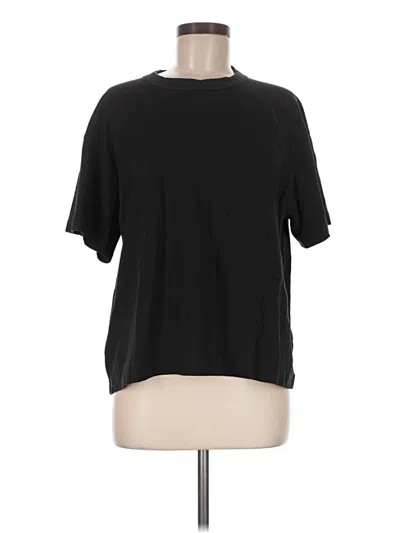 Pre-owned Uniqlo U Short Sleeve T-shirt In Black