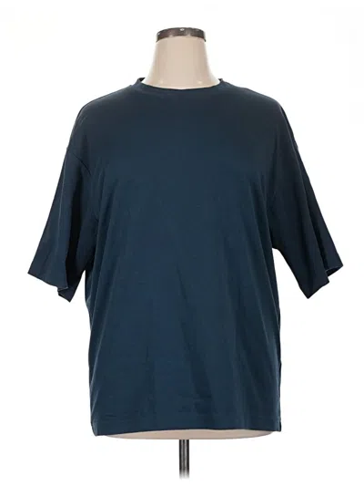 Pre-owned Uniqlo U Short Sleeve T-shirt In Blue