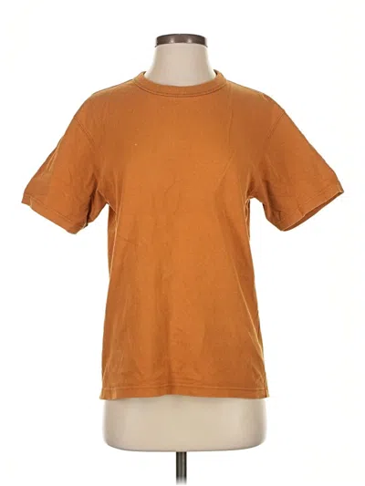 Pre-owned Uniqlo U Short Sleeve T-shirt In Brown