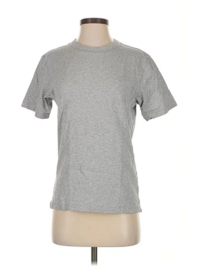 Pre-owned Uniqlo U Short Sleeve T-shirt In Gray