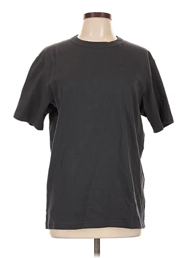 Pre-owned Uniqlo U Short Sleeve T-shirt In Gray