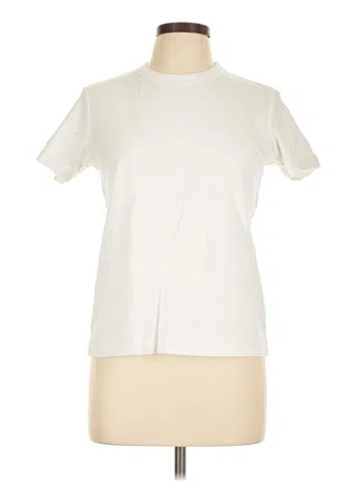 Pre-owned Uniqlo U Short Sleeve T-shirt In Ivory