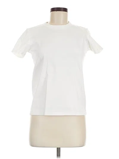 Pre-owned Uniqlo U Short Sleeve T-shirt In Ivory