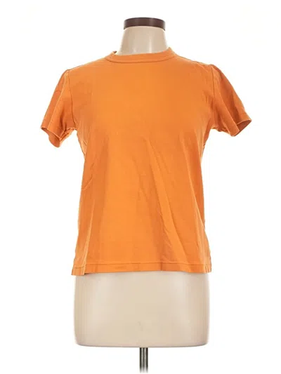 Pre-owned Uniqlo U Short Sleeve T-shirt In Orange
