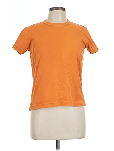 Pre-owned Uniqlo U Short Sleeve T-shirt In Orange