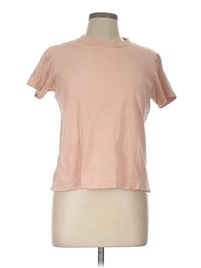 Pre-owned Uniqlo U Short Sleeve T-shirt In Pink