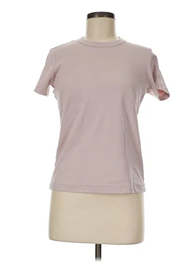 Pre-owned Uniqlo U Short Sleeve T-shirt In Pink
