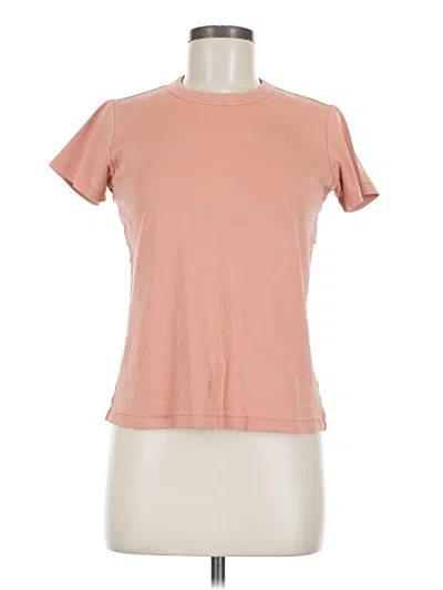 Pre-owned Uniqlo U Short Sleeve T-shirt In Pink
