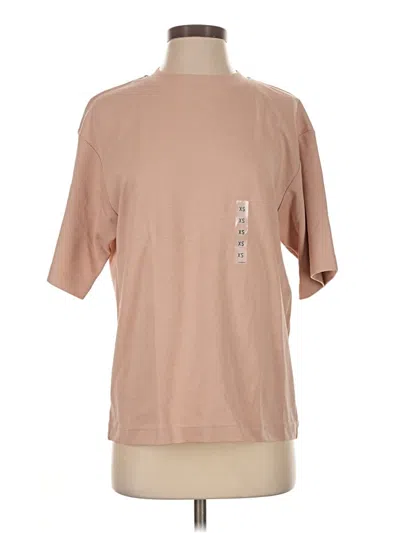 Uniqlo U Short Sleeve T-shirt In Tan