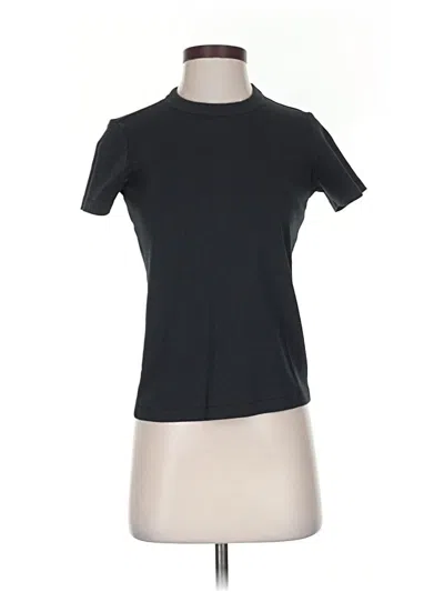 Pre-owned Uniqlo U Short Sleeve Turtleneck In Black