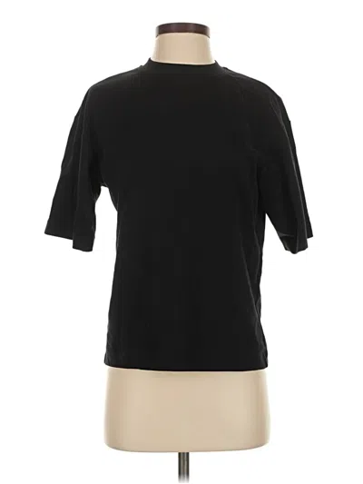 Pre-owned Uniqlo U Short Sleeve Turtleneck In Black