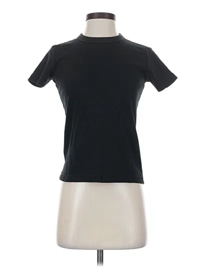 Pre-owned Uniqlo U Short Sleeve Turtleneck In Black