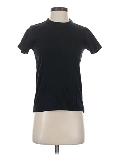 Pre-owned Uniqlo U Short Sleeve Turtleneck In Black