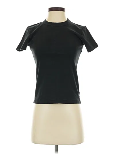 Pre-owned Uniqlo U Short Sleeve Turtleneck In Black