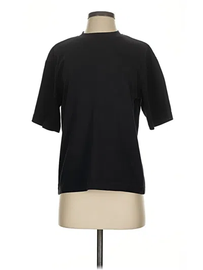 Pre-owned Uniqlo U Short Sleeve Turtleneck In Black