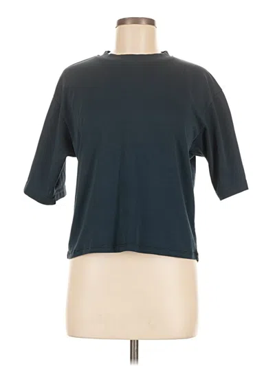 Pre-owned Uniqlo U Short Sleeve Turtleneck In Blue