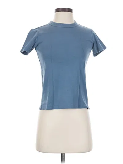 Pre-owned Uniqlo U Short Sleeve Turtleneck In Blue