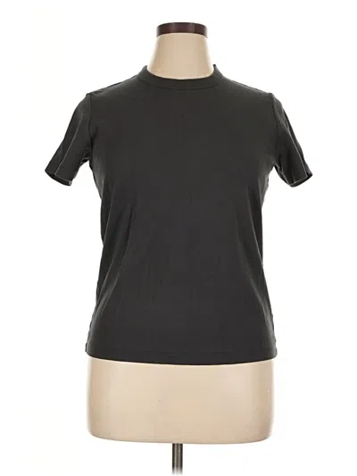 Pre-owned Uniqlo U Short Sleeve Turtleneck In Gray
