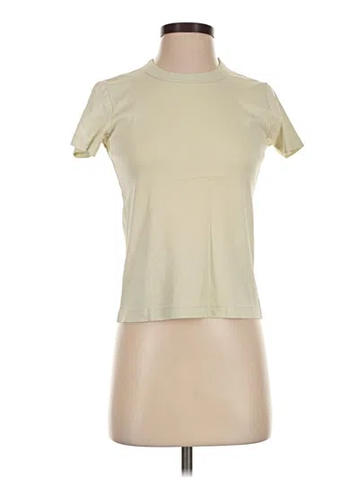 Pre-owned Uniqlo U Short Sleeve Turtleneck In Ivory