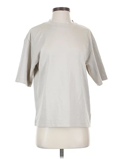 Pre-owned Uniqlo U Short Sleeve Turtleneck In Silver