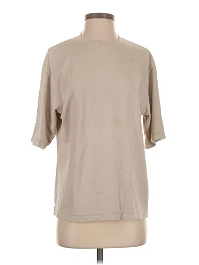 Pre-owned Uniqlo U Short Sleeve Turtleneck In Tan