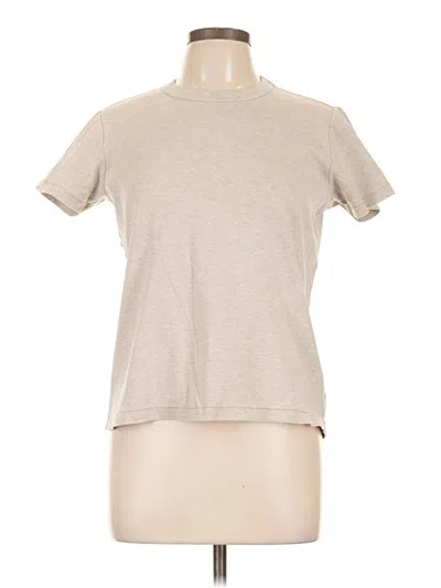 Pre-owned Uniqlo U Short Sleeve Turtleneck In Tan