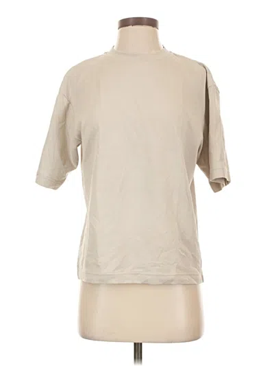Pre-owned Uniqlo U Short Sleeve Turtleneck In Tan