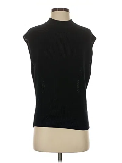Pre-owned Uniqlo U Sleeveless Top Black Turtleneck Tops