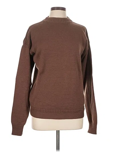 Pre-owned Uniqlo U Turtleneck Sweater In Brown