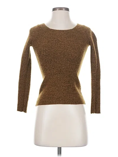 Pre-owned Uniqlo U Wool Pullover Sweater In Brown