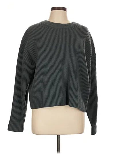 Pre-owned Uniqlo U Wool Pullover Sweater In Gray
