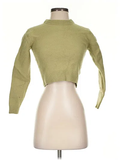Pre-owned Uniqlo U Wool Pullover Sweater In Green