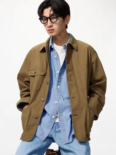 Uniqlo Utility Jacket Brown Xl  Us