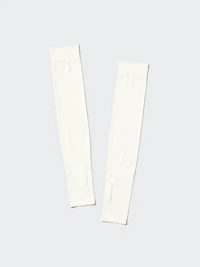 Uniqlo Uv Protection Seamless Arm Covers White Large  Us