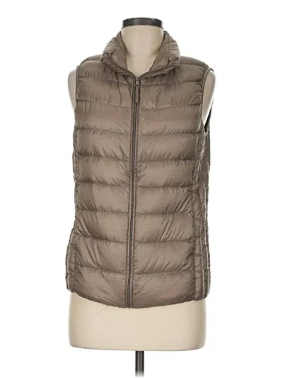 Pre-owned Uniqlo Vest In Brown